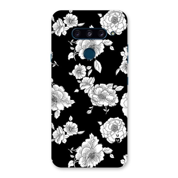 Cool Pattern Flowers Back Case for LG  V40 ThinQ